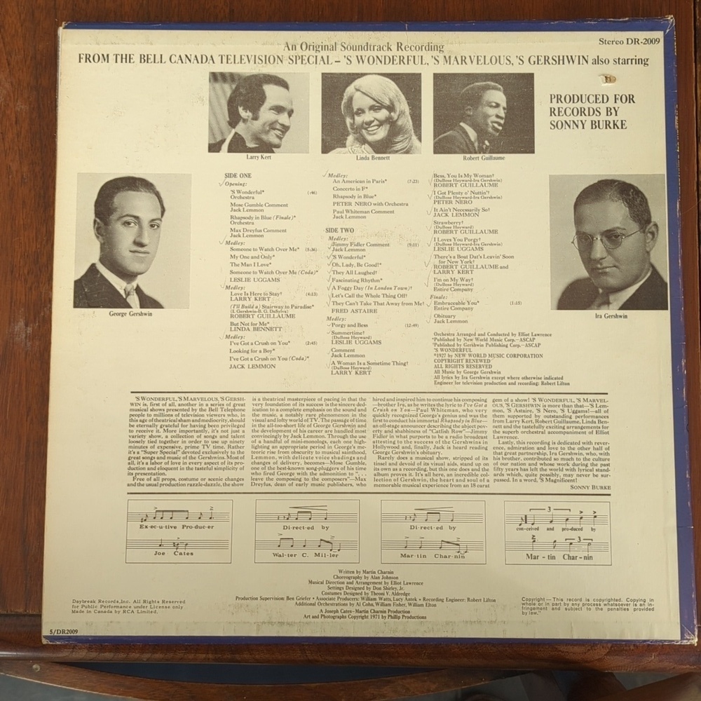 S'Wonderful, S'Marvelous, S'Gershwin LP - Picture 2 of 5